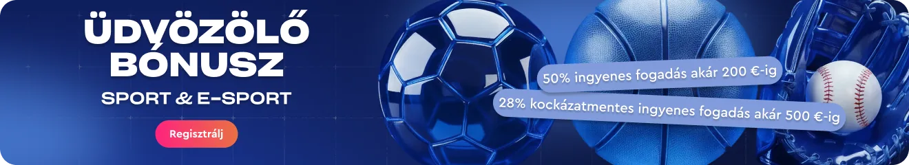 Üdvözlő bónusz – sport és e-sport